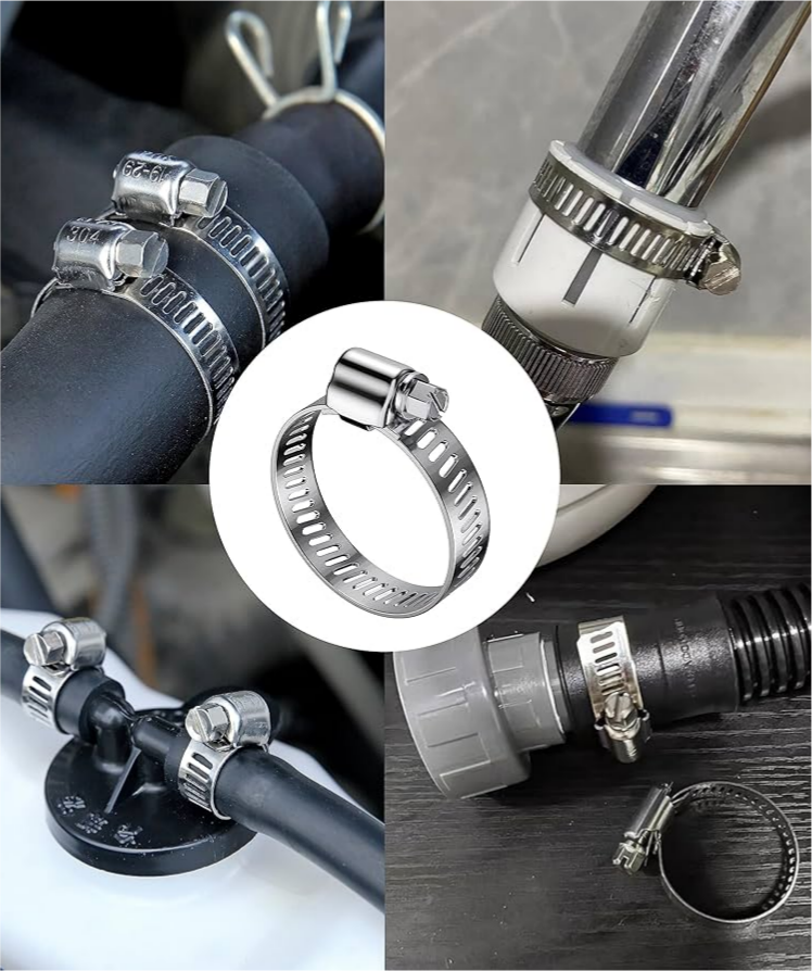 Heavy duty worm gear clamp applications